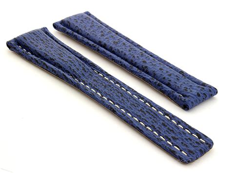 breitling sharkskin strap blue|Breitling Super Ocean Straps .